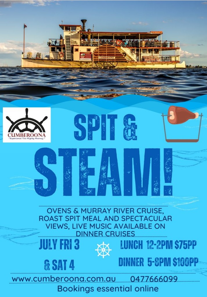 Spit & Steam on the P.S Cumberoona