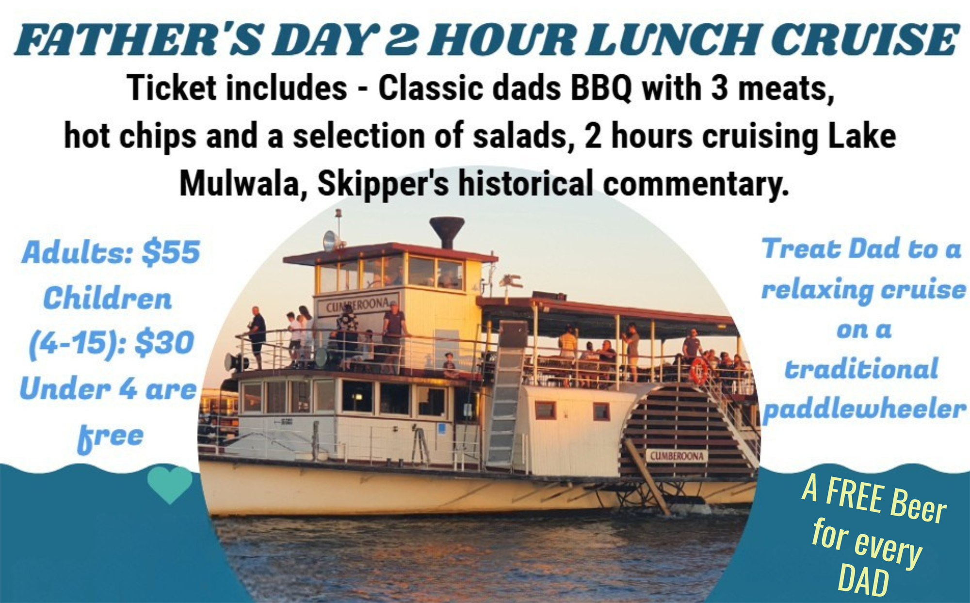 Father's Day 2 Hours Lunch Cruise