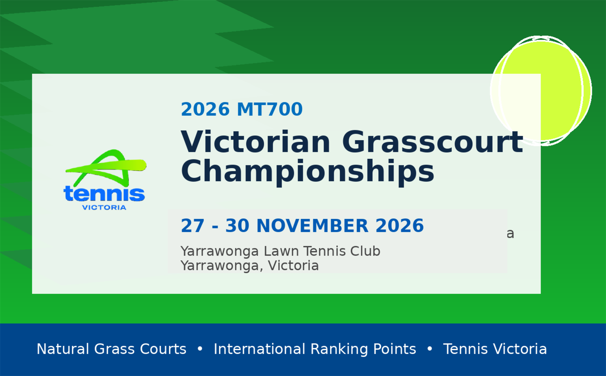 2026 MT700 Victorian Grass Court Championships